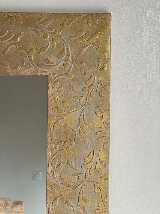 Mirror - Gold Patterned