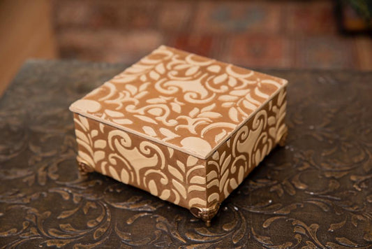 Jewelry Box - Brown/Beige